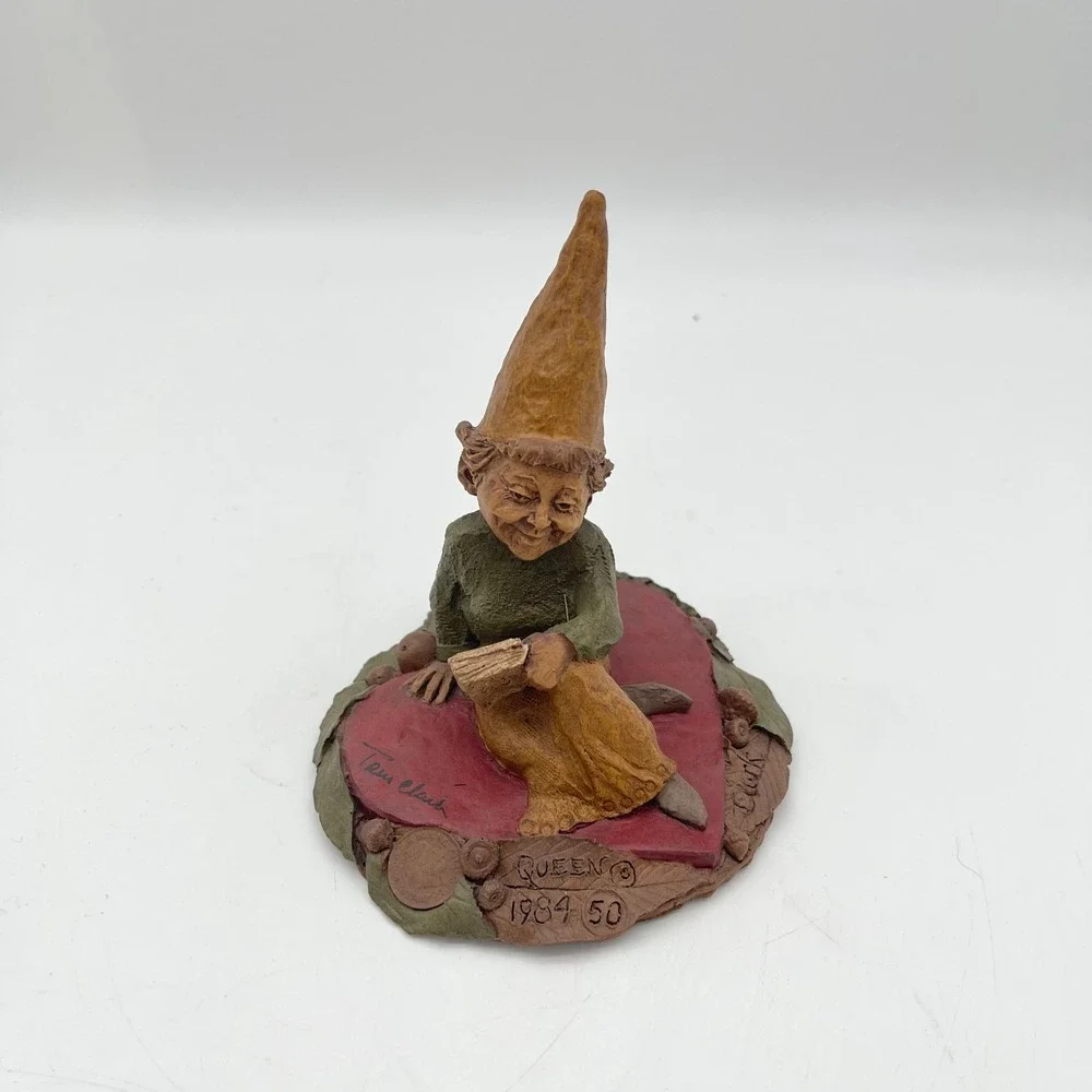 Tom Clark SIGNED Gnome Queen of Hearts 1984 #50 Cairn Studio COA Original Box